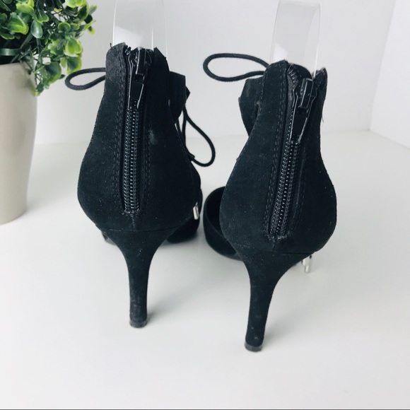 New Guess | lace up heels pointy toe - Picture 3 of 6